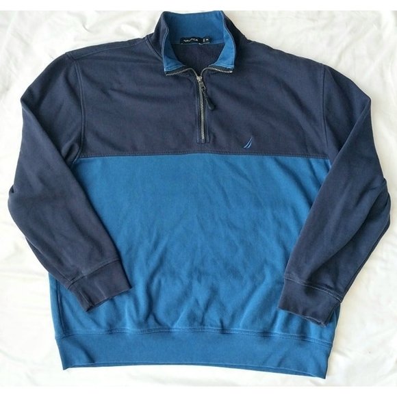 Nautica Other - Nautica Men’s 1/4 Zip Navy Blue Pullover Sweater XXL